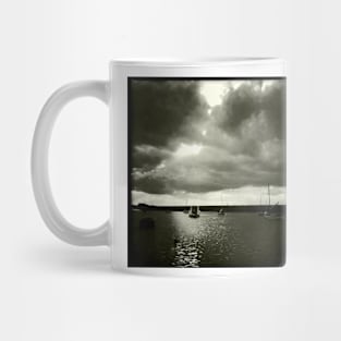 Burnham Overy Staithe  at high tide, Norfolk, UK Mug